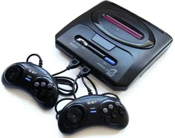 Ігрова приставка SEGA MEGA DRIVE 2 (10 вбудованих ігор + підтримка катриждів) на 2 джойстики - зображення 2