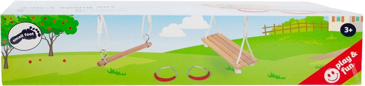 Качелі дерев'яні підвісні Small Foot набір 3w1 5410641 (4020972119087) - зображення 2
