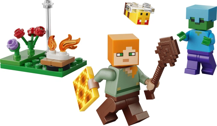 Zestaw klocków LEGO Minecraft Konflikt przy ognisku Alex 31 elementów (30732) - obraz 2
