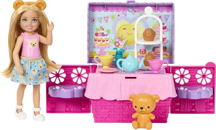 Zestaw Barbie z lalką Chelsea Podwieczorek JJB40 (194735338801) - obraz 5
