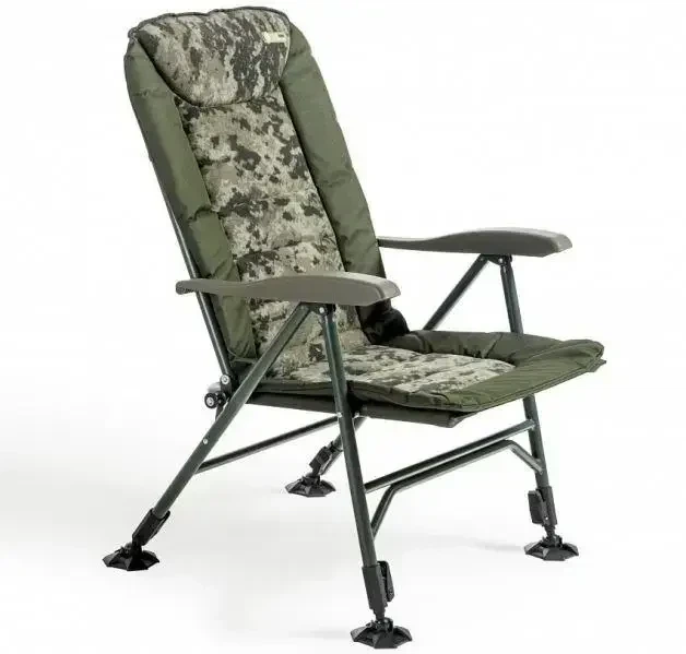 Карпове крісло Mivardi Chair CamoCODE Quattro M-CHCCQ складне, 4 ніжки, регульовані опори, до 160 кг, камуфляж - зображення 5