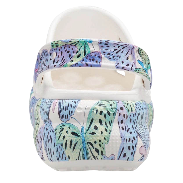 Детские Сабо Crocs Classic Cutie Kids Clog 30 р 18.4-19.1 см Белые бабочки 207708-C13 Butterfly - изображение 4