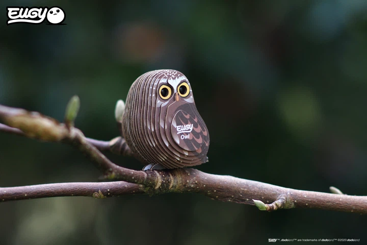 Model 3D do złożenia Eugy Zoo Sowa (9421035150422) - obraz 11