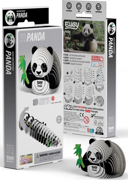 Model 3D do złożenia Eugy Zoo Panda (9421035150125) - obraz 2