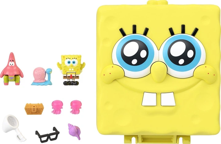 Набір Polly Pocket Губка Боб Квадратні Штани з мікрофігурками 3 см (194735346646) - зображення 3