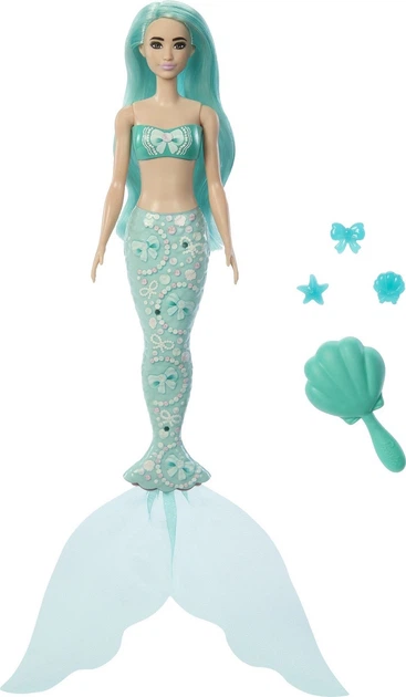 Lalka-syrenka-niespodzianka Barbie Color Reveal Skarby morskie JMW61 (194735340385) - obraz 4
