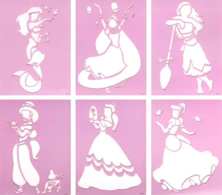 Набір Disney Princess Спрей-ручки з трафаретами (8719668004719) - зображення 6