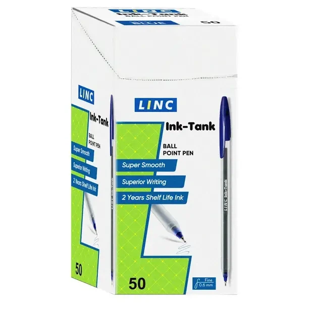 Ручка кулькова масляна Ink Tank LINC чорнило синє 0.6 мм (412108) - Фото 2 Ручка кулькова масляна Ink Tank LINC чорнило синє 0.6 мм (412108) - зображення 2