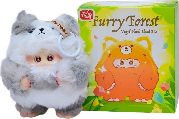 Kolekcjonerska pluszowa zabawka 10/10 Toys z kółkiem Giggle Monster Leśne futrzaki V2 (6978646711472) - obraz 2