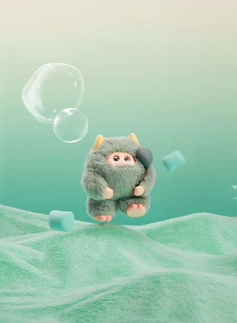 Kolekcjonerska pluszowa zabawka 10/10 Toys z kółkiem Giggle Monster Słodkie sny (6978646711359) - obraz 3