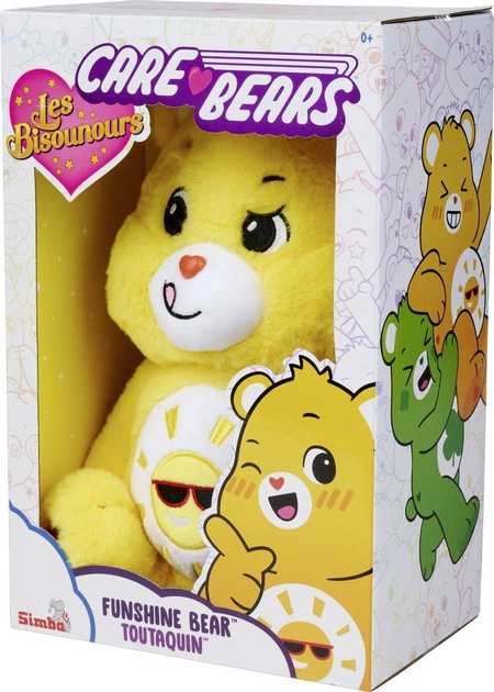 Pluszowa zabawka miś Simba Care Bears Żółty 35 cm (5400868031065) - obraz 2
