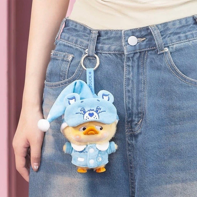 Kolekcjonerska pluszowa zabawka z kółkiem Pop Top 1983toys z serii Upset Duck x Care Bears Bądź tęczą (6941424599494) - obraz 3
