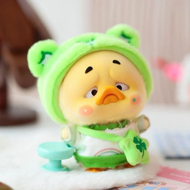 Kolekcjonerska pluszowa zabawka z kółkiem Pop Top 1983toys z serii Upset Duck x Care Bears Bądź tęczą (6941424599494) - obraz 5
