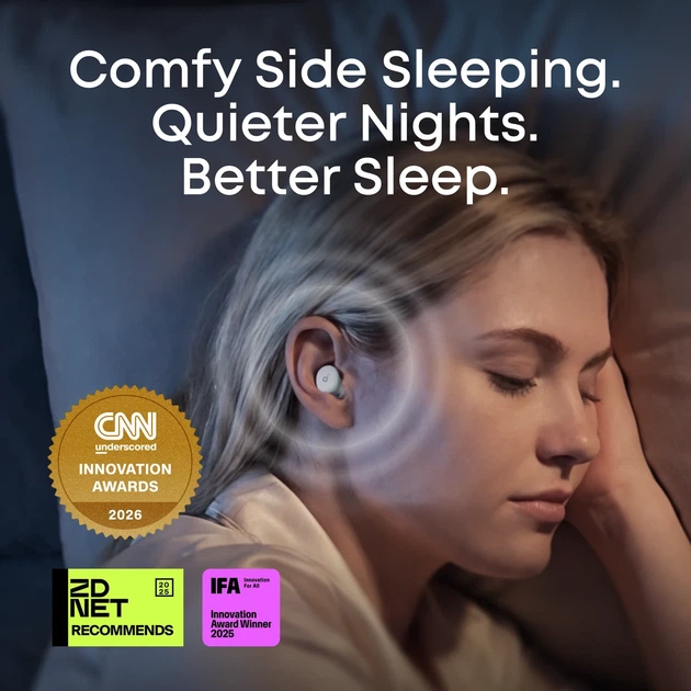 Бездротові навушники Anker Soundcore Sleep A30, White, Bluetooth 5.4, ANC, 45H, AI Sleep, IPX4, ідеальні для сну, TWS - зображення 5