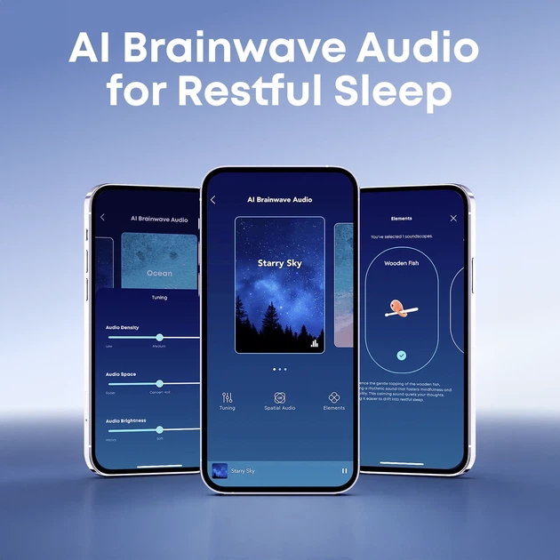Бездротові навушники Anker Soundcore Sleep A30, White, Bluetooth 5.4, ANC, 45H, AI Sleep, IPX4, ідеальні для сну, TWS - зображення 6