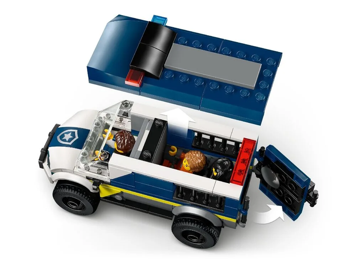 Конструктор LEGO City Поліцейський фургон для перевезення в'язнів 198 деталей (60479) - зображення 6
