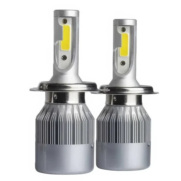 Комплект автомобільних світлодіодних LED ламп з охолодженням С6 LED H4 LED-лампи для авто 3800 Лм - зображення 2