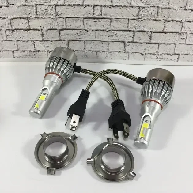 Комплект автомобільних світлодіодних LED ламп з охолодженням С6 LED H4 LED-лампи для авто 3800 Лм - зображення 4