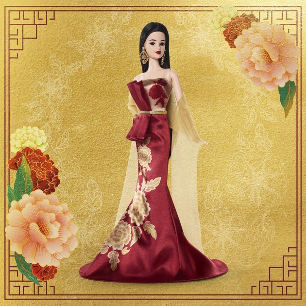 Lalka kolekcjonerska Barbie Księżycowy Nowy Rok JJX83 (194735343584) - obraz 9