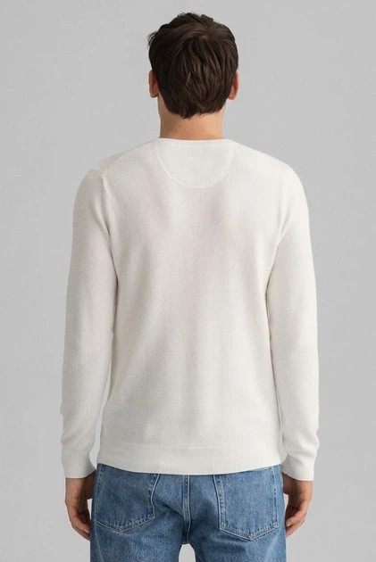 Чоловічий білий джемпер Gant XXL 8030521 - изображение 3