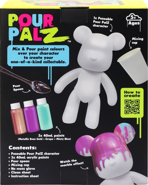 Zestaw kreatywny ToyMonster Pour Palz Fluid Art Miś Bubblegum Pop S2 (840148220829) - obraz 7