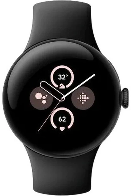 Smartwatch Google Pixel Watch 2 Wi-Fi Aluminum Case / Obsidian Active Band Matte Black (GA05029-DE) - obraz 3