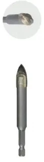 Wiertło Heller do szkła i płytek Ceramic Master 13 x 100 mm sześciokątne 1/4 (4010159500982) - obraz 2