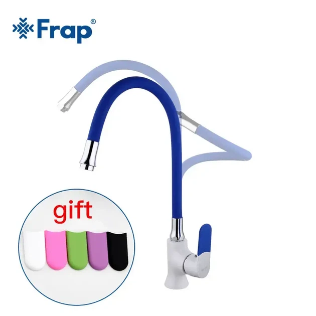 Корпус кухонного смесителя Frap F4397-3 для гибкого излива, белый/хром - изображение 5
