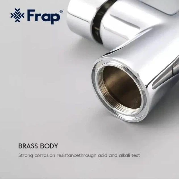 Змішувач для кухні Frap F4374 з підключенням фільтру, сірий/хром - зображення 4
