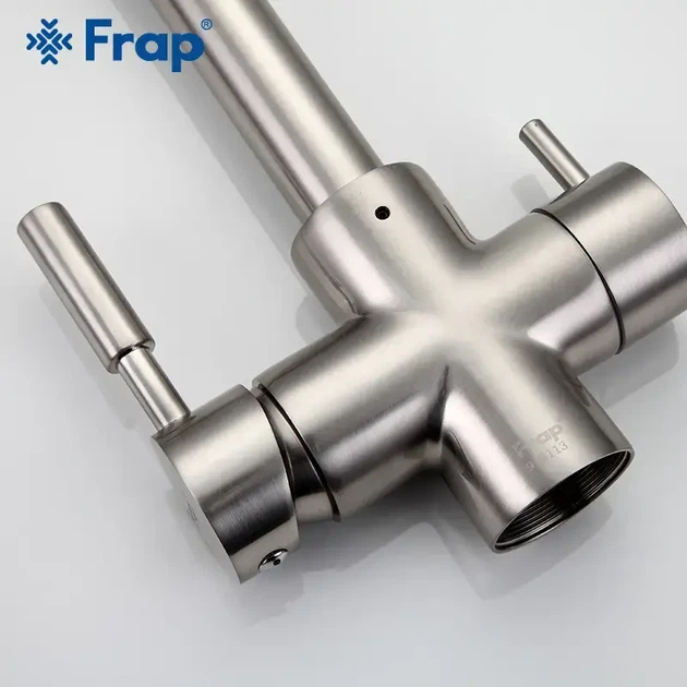 Змішувач для кухні Frap F4352-5 з підключенням фільтру, сатин - зображення 3