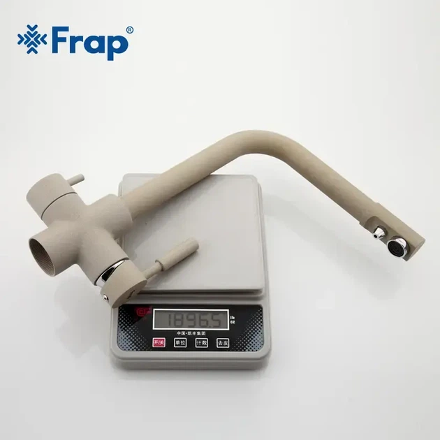 Смеситель для кухни Frap F4352-20 с подключением фильтра, бежевый - изображение 5