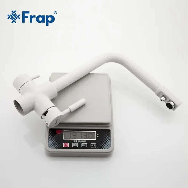 Смеситель для кухни Frap F4352-8 с подключением фильтра, белый - изображение 4
