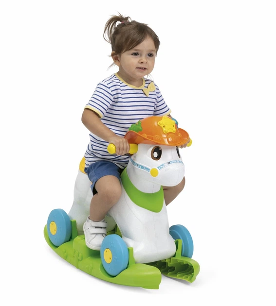 Interaktywny konik na biegunach Chicco Miss Baby Rodeo 2 w 1 (641183) (8058664158539) - obraz 5