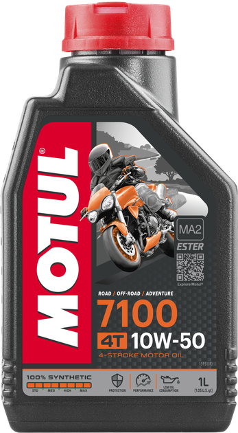 Олива Motul 7100 4T SAE 10W50 1Л - Фото 2 Олива Motul 7100 4T SAE 10W50 1Л - изображение 2