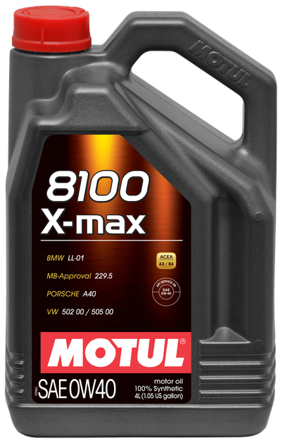 Олива Motul 8100 X-Max SAE 0W40 4Л - Фото 2 Олива Motul 8100 X-Max SAE 0W40 4Л - изображение 2