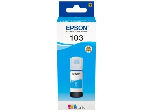Чернила Epson 103, Cyan, 65 мл (C13T00S24A) - Фото 1 Чернила Epson 103, Cyan, 65 мл (C13T00S24A) - изображение 1