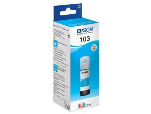 Чернила Epson 103, Cyan, 65 мл (C13T00S24A) - Фото 2 Чернила Epson 103, Cyan, 65 мл (C13T00S24A) - изображение 2