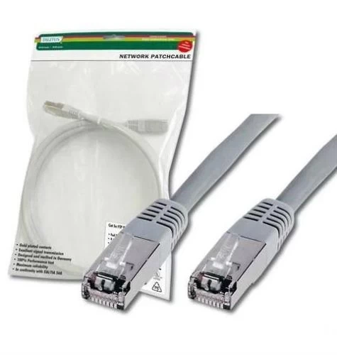 Патч-корд 10 м, SF/UTP, Grey, Digitus, Cat.5e, Cu, PVC (DK-1531-100) - Фото 1 Патч-корд 10 м, SF/UTP, Grey, Digitus, Cat.5e, Cu, PVC (DK-1531-100) - изображение 1