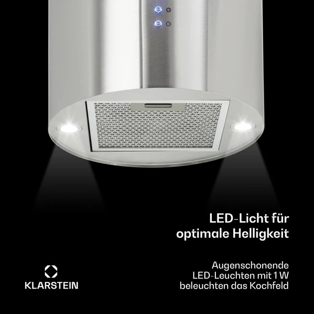 Острівна витяжка Klarstein Barett 558 м³/год (10032301) - изображение 4