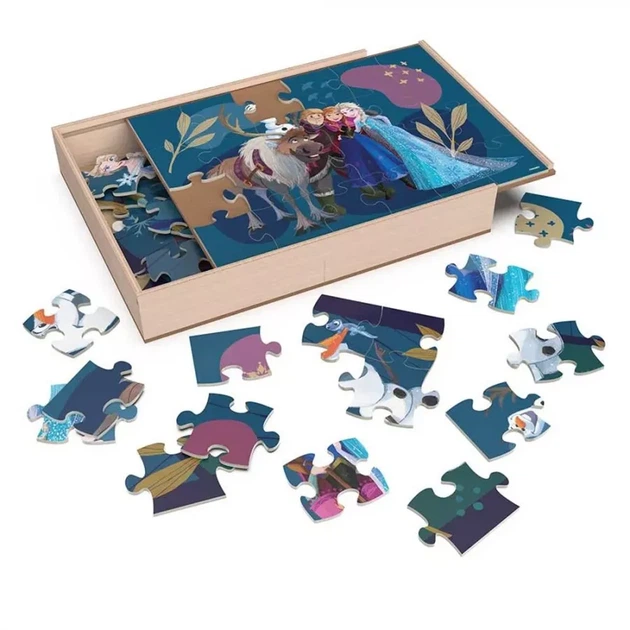Пазл дерев’яний Disney 3в1 Frozen 21x28 см (SM98297/6066795) - изображение 2
