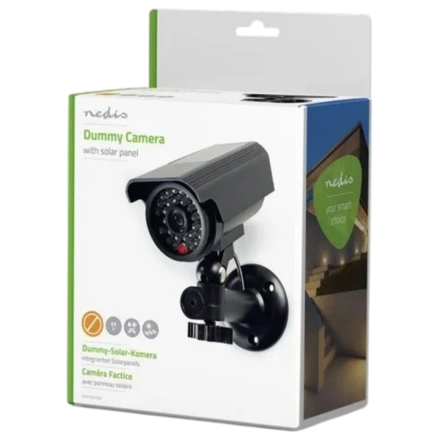 Atrapa kamery monitorującej Nedis DUMCBS10BK zewnetrzna Czarna (5412810269600) - obraz 4