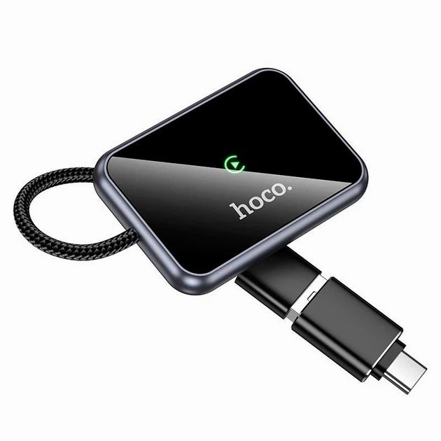 Беспроводной адаптер-переходник для авто CarPlay Hoco HU1 Way car USB / Type-C Черный - Фото 2 Беспроводной адаптер-переходник для авто CarPlay Hoco HU1 Way car USB / Type-C Черный - изображение 2