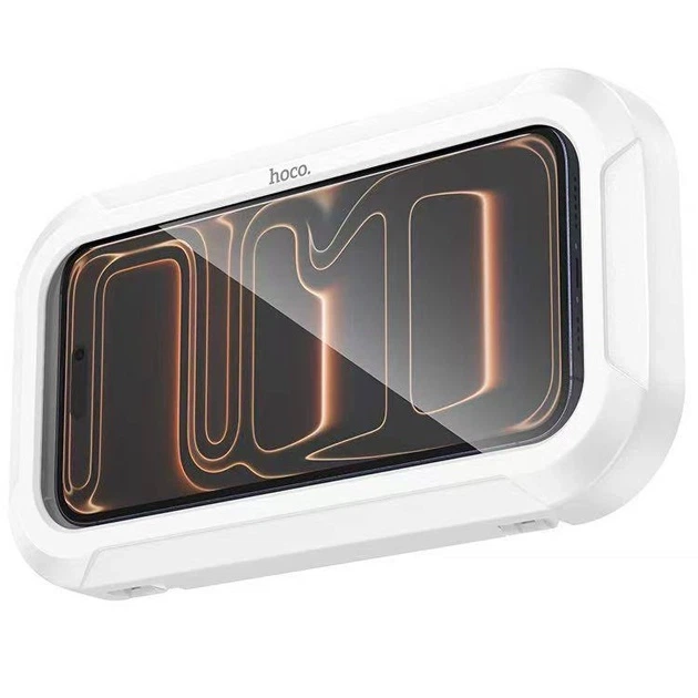 Водонепроницаемый держатель для телефона в ванную Hoco HD16 Wave Waterproof Case настенный с сенсорным экраном Белый - Фото 5 Водонепроницаемый держатель для телефона в ванную Hoco HD16 Wave Waterproof Case настенный с сенсорным экраном Белый - изображение 5