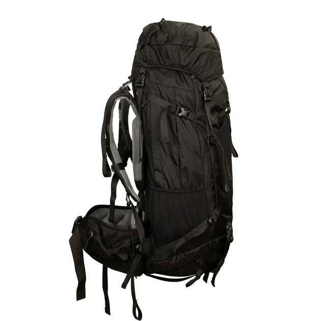 Туристичний рюкзак Tramp Expedition 60 л. для походів та гірського туризму з каркасом, вентиляцією та дощовиком (UTRP-056-black) - зображення 2
