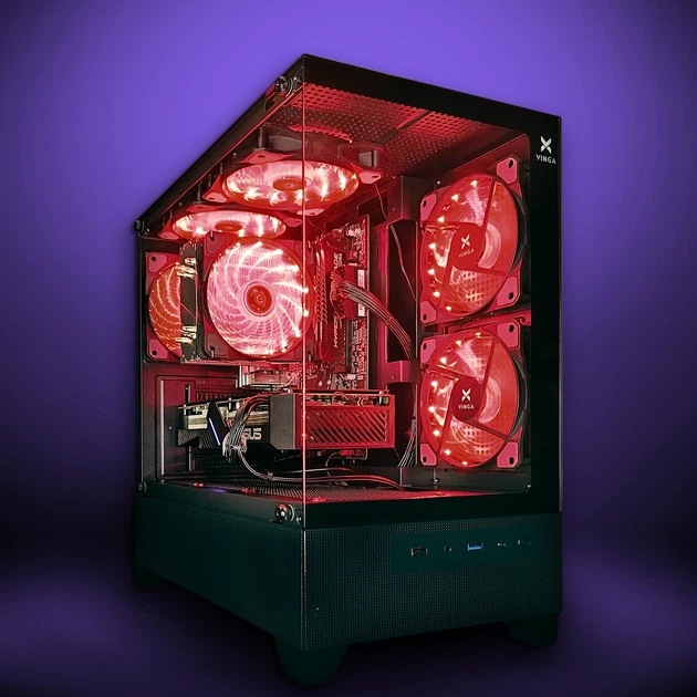 Компьютер VSIM зборка v6 -- AMD Ryzen 5 3500X / RAM 16 Gb DDR4 / SSD 512Gb / AMD RX5700 8Gb красный - Фото 1 Компьютер VSIM зборка v6 -- AMD Ryzen 5 3500X / RAM 16 Gb DDR4 / SSD 512Gb / AMD RX5700 8Gb красный - изображение 1
