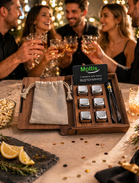 Кубики для виски Moltis Relax Whiskey Stones Original Metal, 6 шт, серебристый цвет (MBS-10501) 10087 - изображение 4