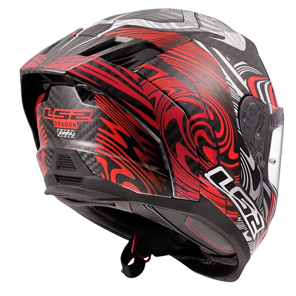 Мотошолом LS2 FF807 Dragon Enthum Matt Red - M - зображення 3