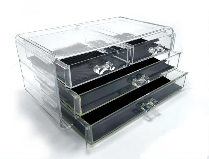 Органайзер для косметики Cosmetic Storage Box 4 ящика 24 ячейки - изображение 6