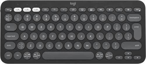 Клавіатура бездротова Logitech Pebble Keys 2 K380s, Tonal Graphite (920-011851) - Фото 1 Клавіатура бездротова Logitech Pebble Keys 2 K380s, Tonal Graphite (920-011851) - зображення 1