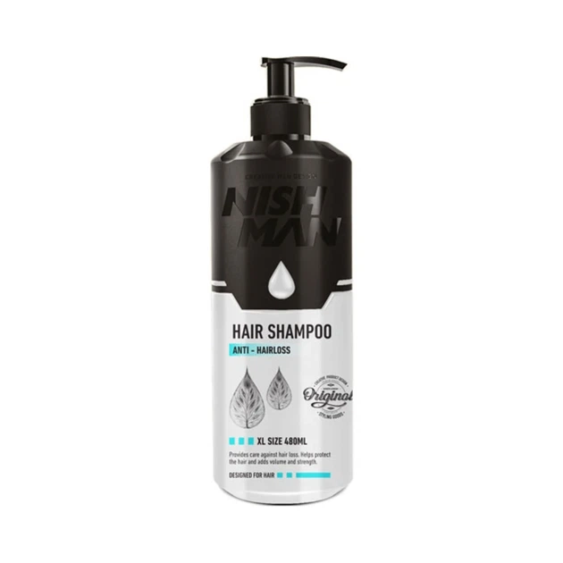 Шампунь проти випадіння волосся Nishman Anti-Hairloss Hair Shampoo, 480 мл - Фото 1 Шампунь проти випадіння волосся Nishman Anti-Hairloss Hair Shampoo, 480 мл - изображение 1